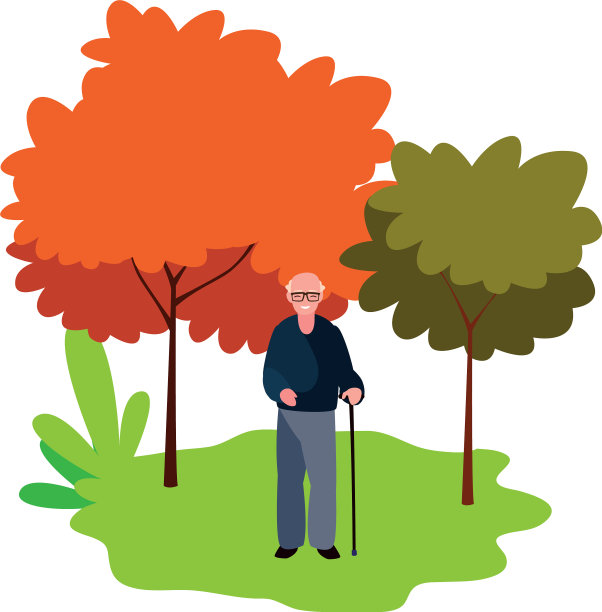 成熟的人的性格在景观中图片下载