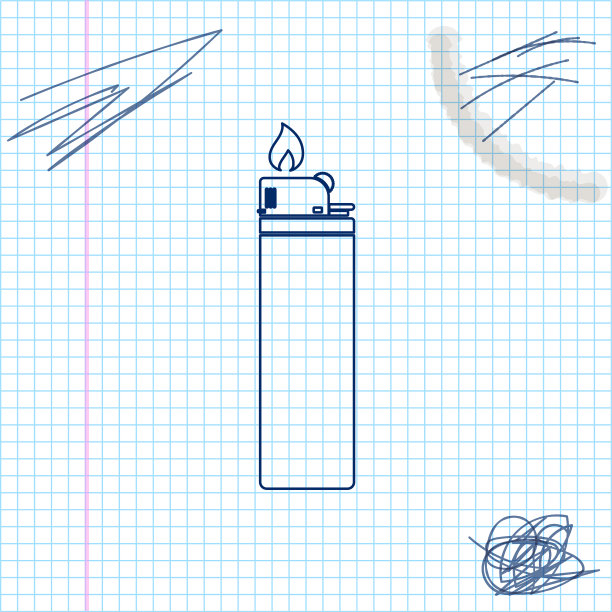 轻线草图图标孤立在白色图片下载