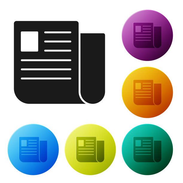 黑色文件文档图标隔离白色图片下载