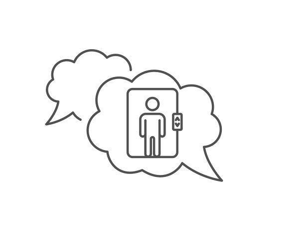 电梯线图标交通电梯标志图片下载