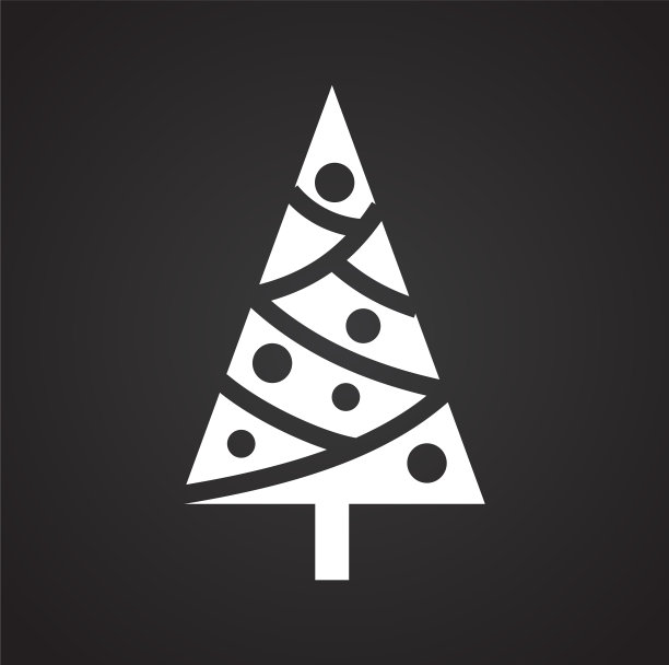 圣诞树图标的背景图形和图片下载