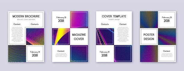 商业宣传册设计模板集彩虹abs图片下载