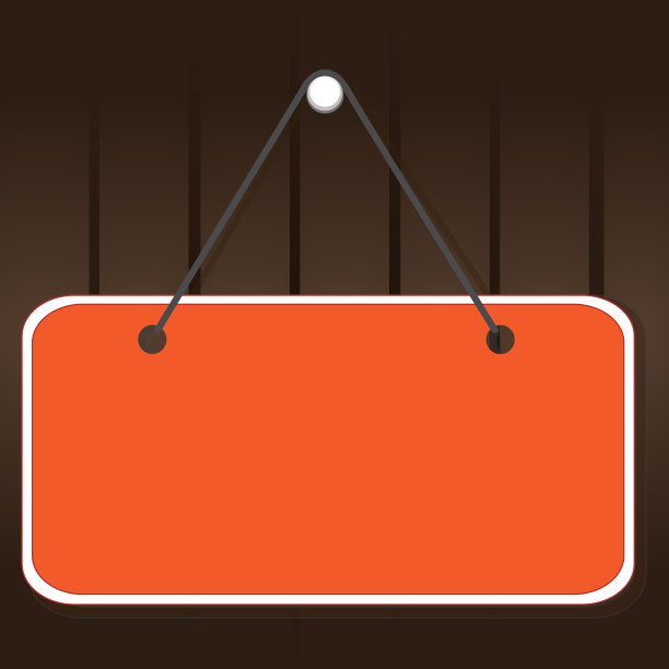 空提醒挂出彩色的方形纸条图片下载