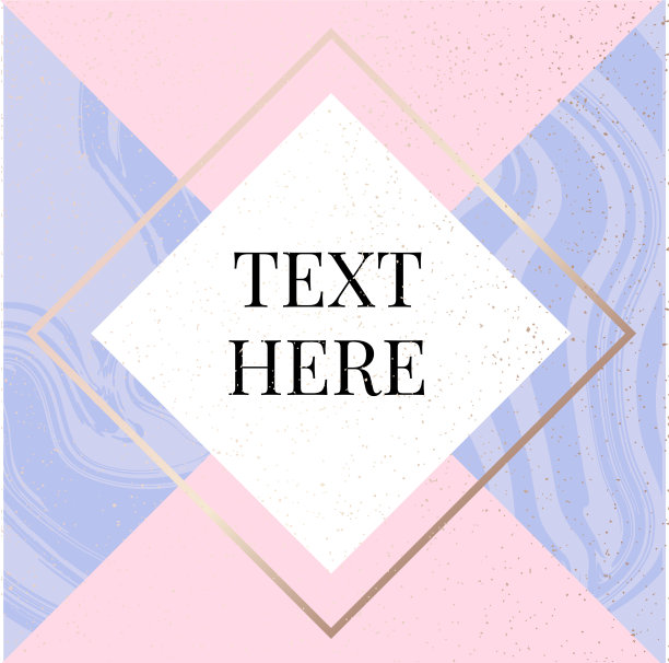 模板框方流艺术黄金时尚图片下载