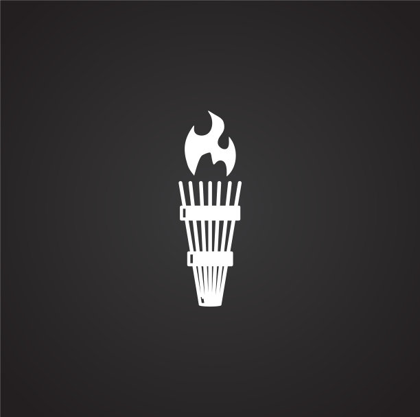 火炬图标的背景图形和网络图片下载