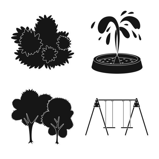 设计公共休闲标志套装图片下载