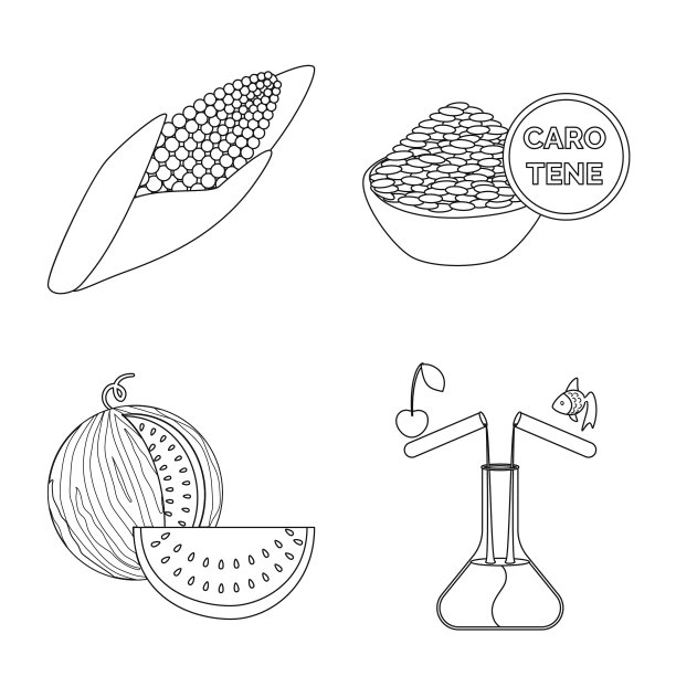 设计遗传与科学标志套装图片下载