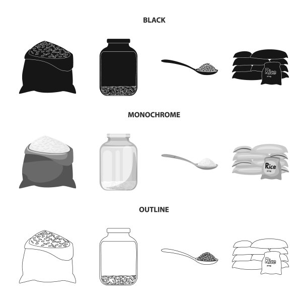 设计作物和生态标志集图片下载