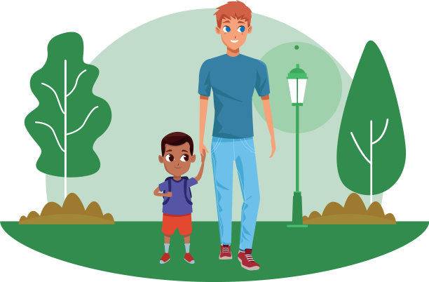 有孩子的单亲家庭父亲图片下载