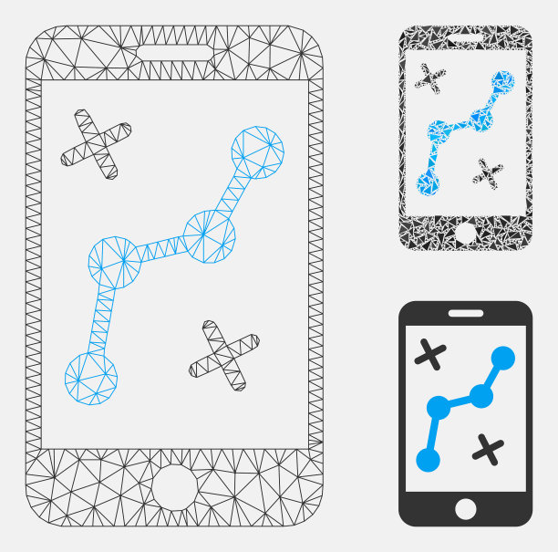 移动路线图网格体模型和图片下载