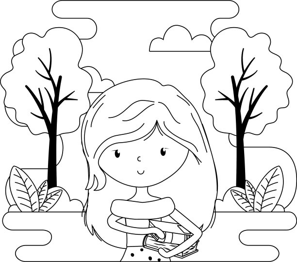 少女卡通设计图片下载