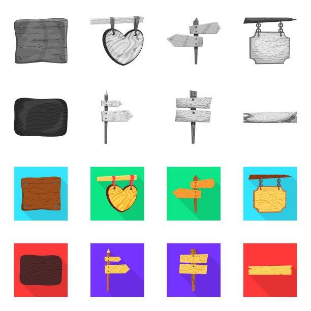 设计原始和森林图标设置原始图片下载