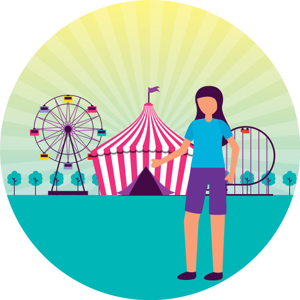 妇女节日娱乐博览会活动游乐园图片下载