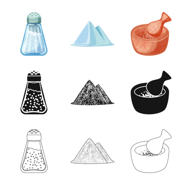 孤立对象烹饪和海标志集图片下载