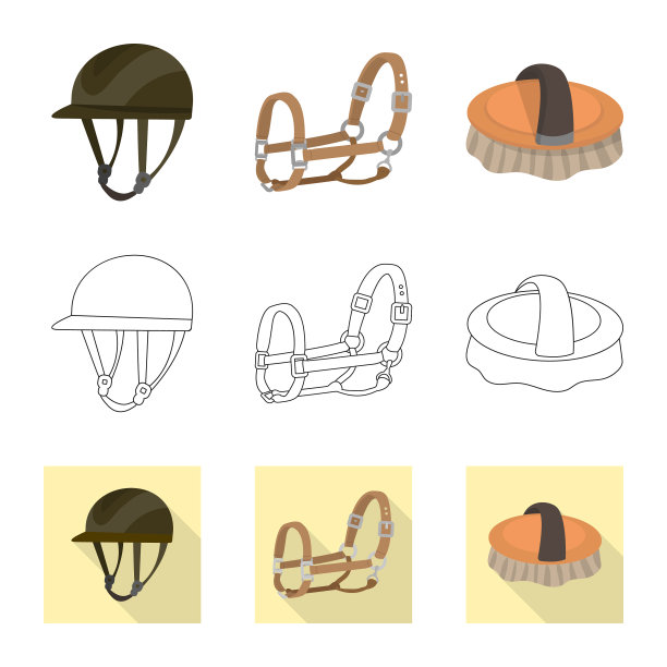 设计装备及骑行标志套装图片下载