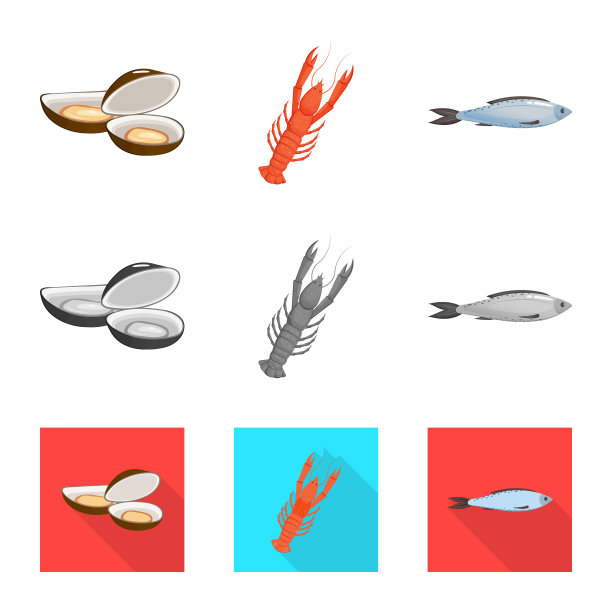 设计新鲜和餐厅标识图片下载