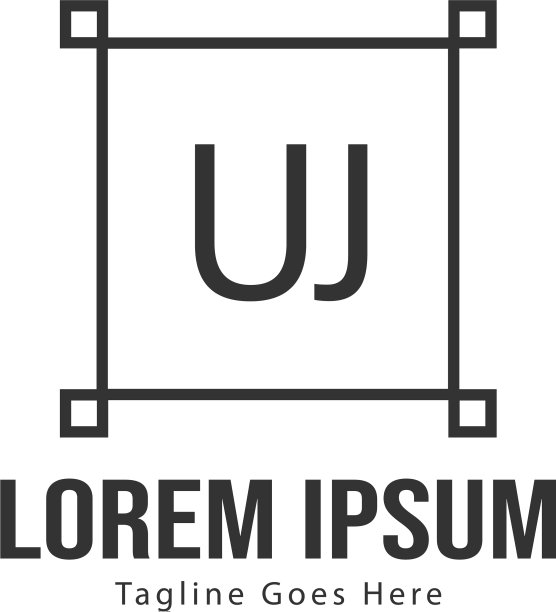 UJ字母Logo创意现代设计图片下载