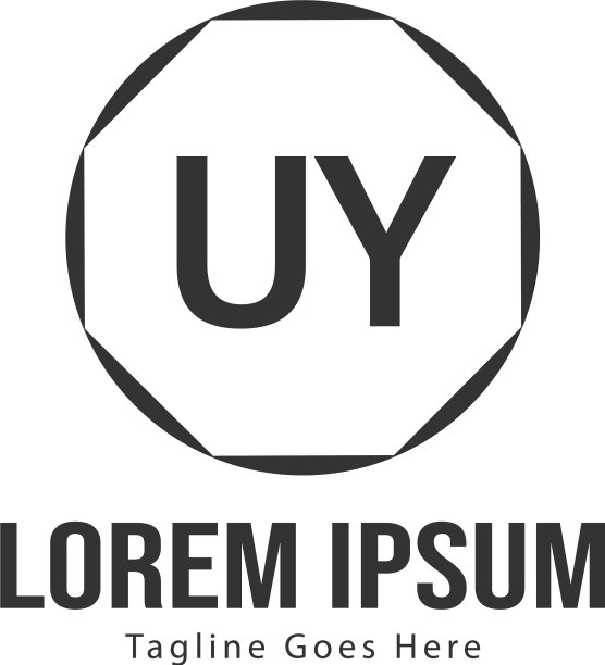 UY字母标志设计创意现代UY字母图片下载