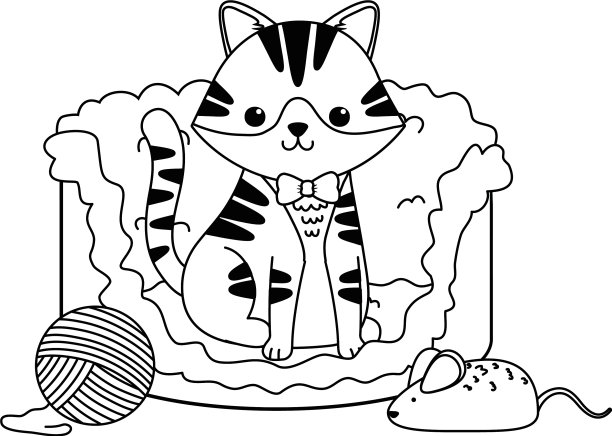 猫的卡通设计图片下载