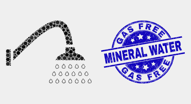 星点淋浴图标和划伤气体免费图片下载