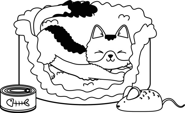 猫的卡通设计图片下载