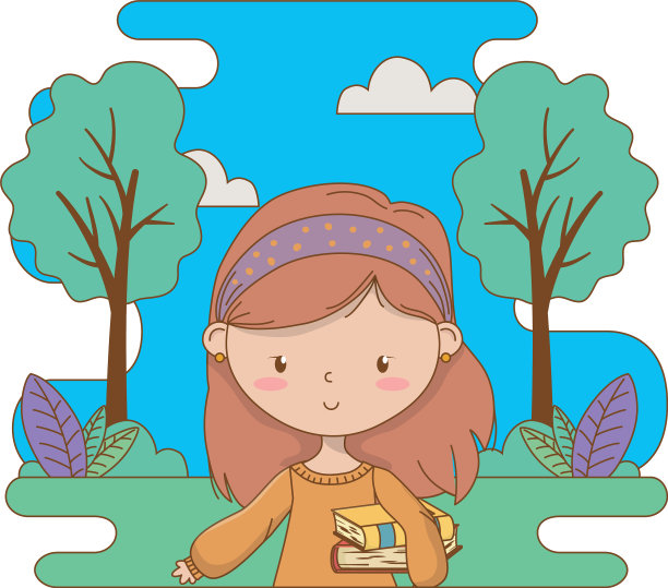 少女卡通设计图片下载