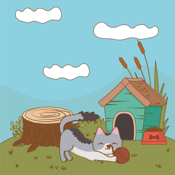 猫的卡通设计图片下载