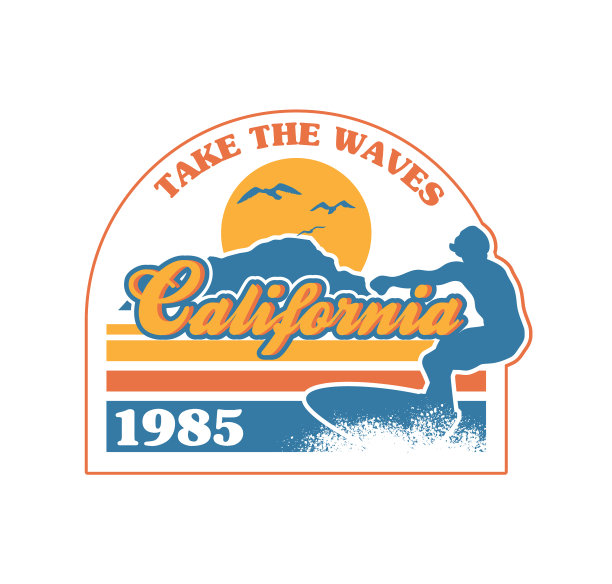 冲浪者骑在大浪上图片下载