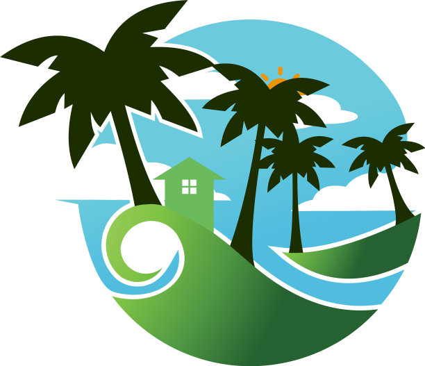 景观与山标志模板图片下载