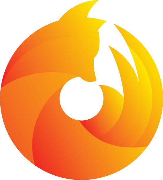 一个狐狸动物标志模板图片下载