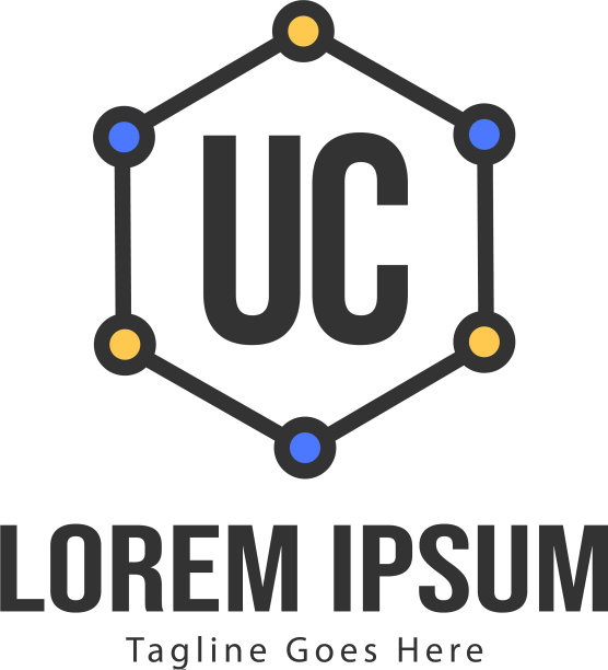 UC字母logo设计创意现代UC字母图片下载