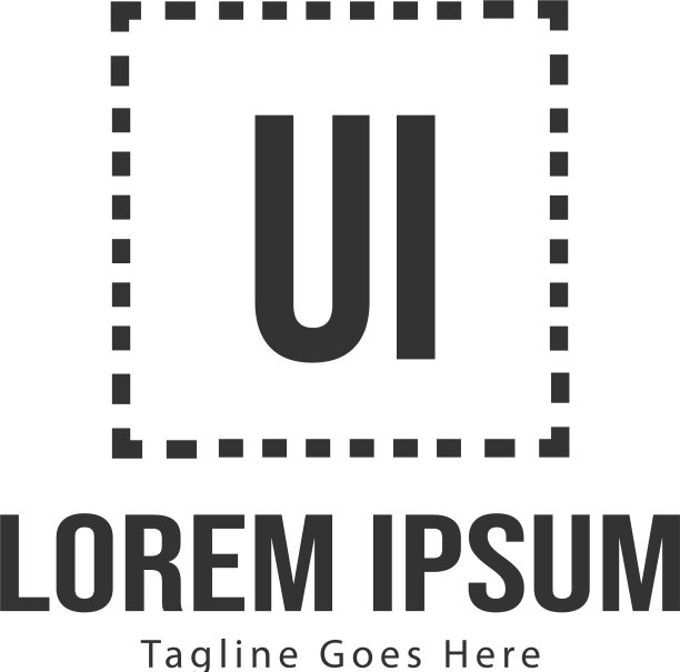UI字母Logo设计创意现代UI字母图片下载