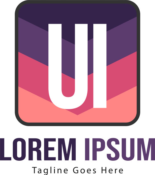 UI字母Logo设计创意现代UI字母图片下载