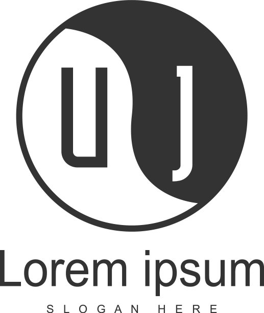 UJ字母Logo创意现代设计图片下载