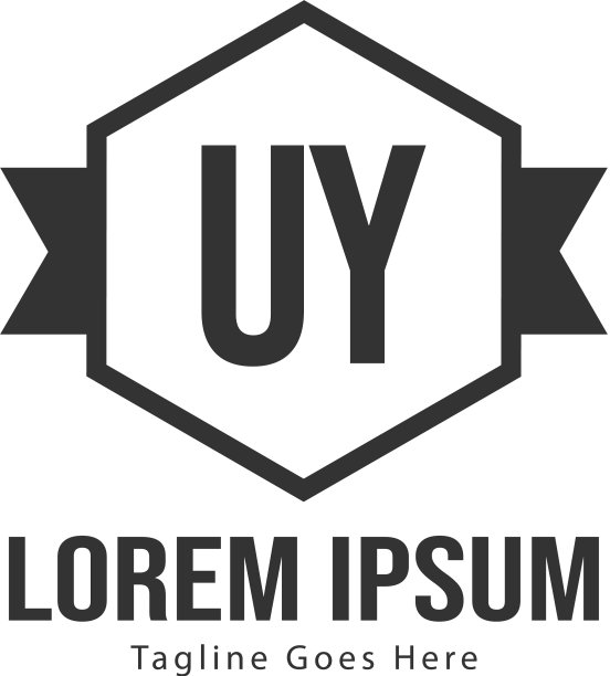 UY字母标志设计创意现代UY字母图片下载