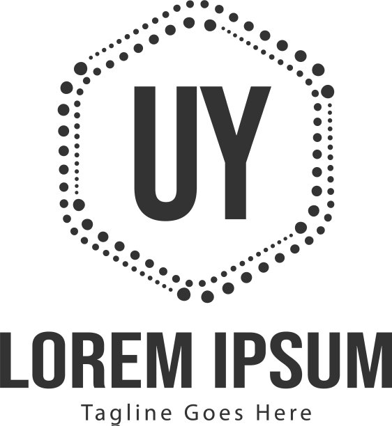 UY字母标志设计创意现代UY字母图片下载