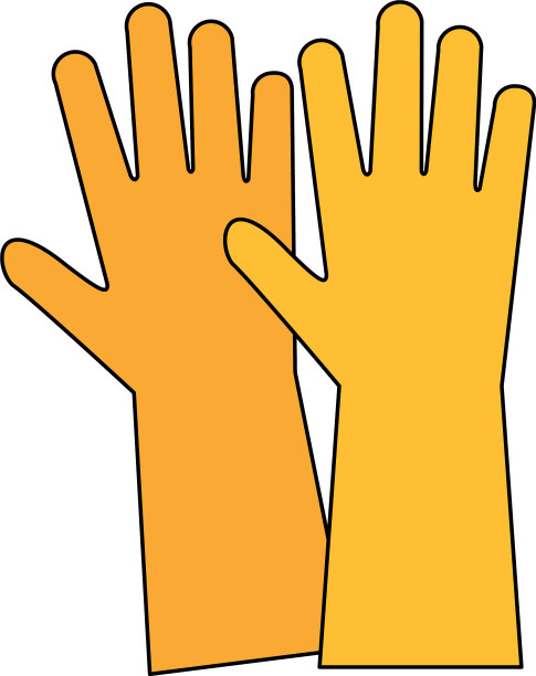 清洁手套设备隔离符号图片下载