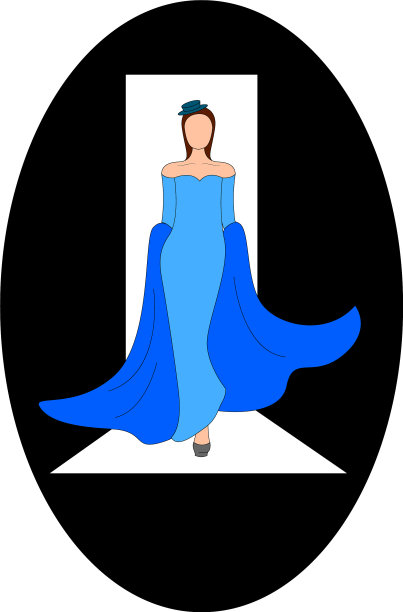 女孩走在讲台上，背景是白色图片下载