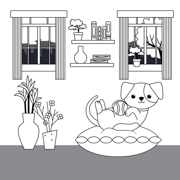 狗的卡通设计图片下载