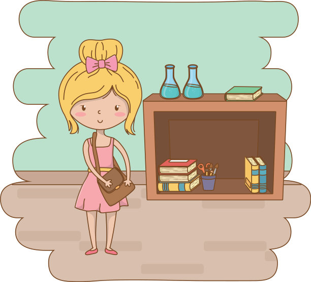 少女卡通设计图片下载