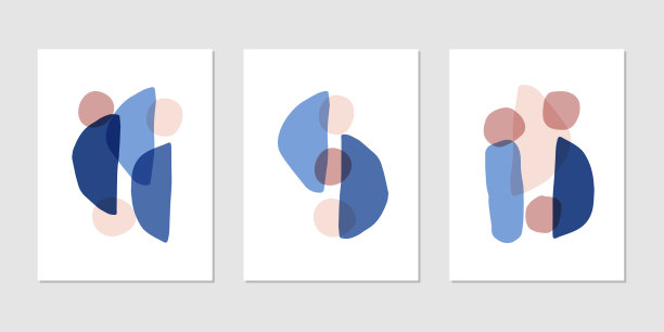 抽象现代艺术构成手绘矢量插图。时尚的装饰元素图片下载