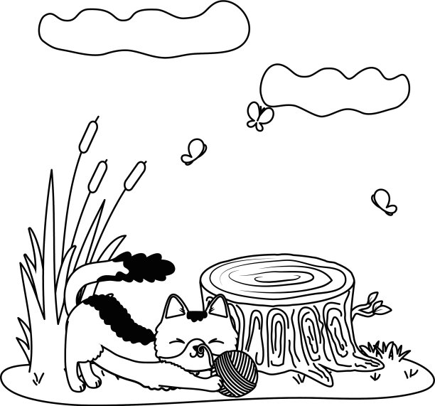 猫的卡通设计图片下载