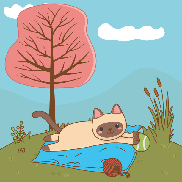 猫的卡通设计图片下载