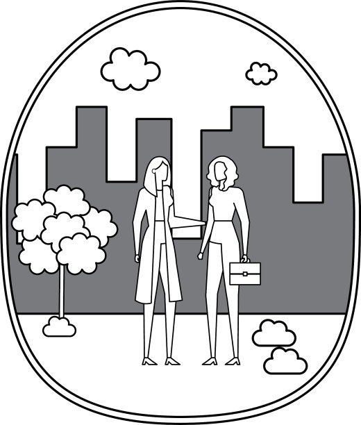 优雅的年轻都市女商人图片下载