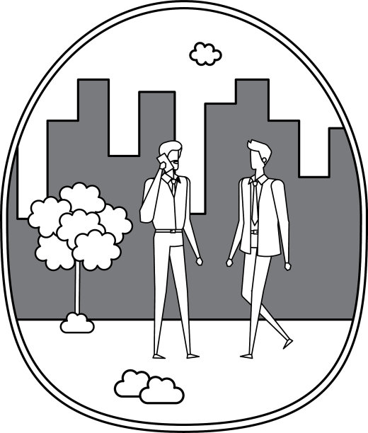 优雅的年轻商人使用智能手机图片下载