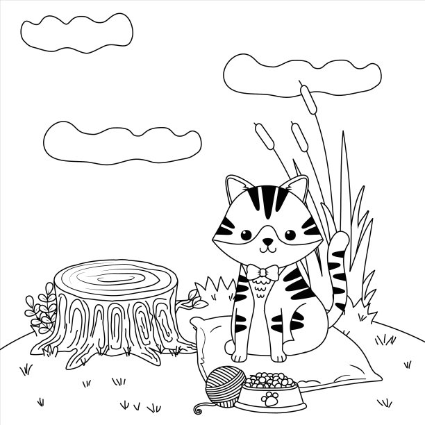 猫的卡通设计图片下载