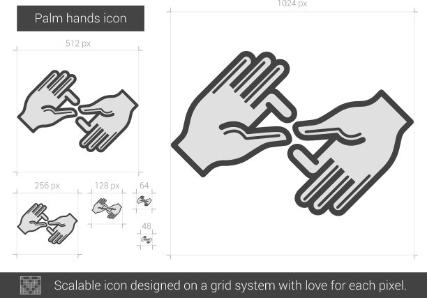 手掌线图标图片下载
