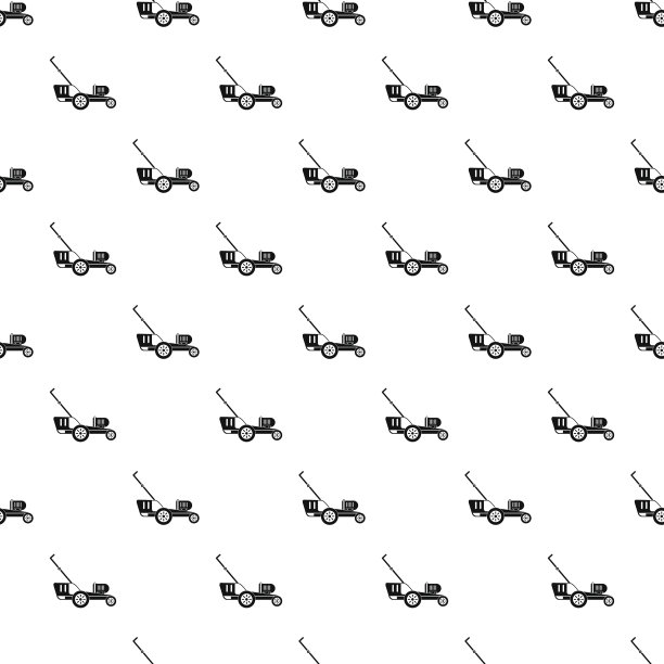 割草机图案无缝接缝图片下载