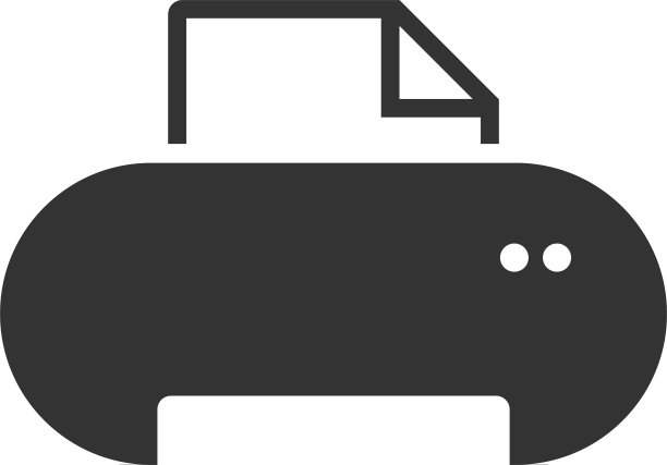 打印机图形图标设计模板图片下载