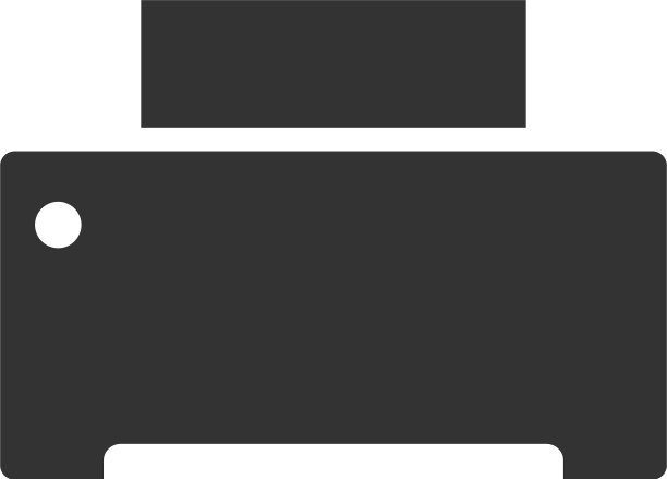 打印机图形图标设计模板图片下载